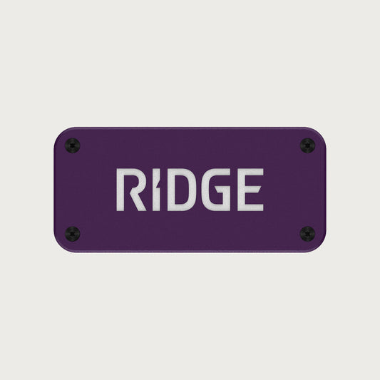 Ridge Logo Plate - Alaska Twilight