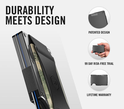 Ridge Wallet - Burnt Damascus
