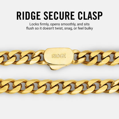 5mm Curb Chain - 18K Gold - 22"