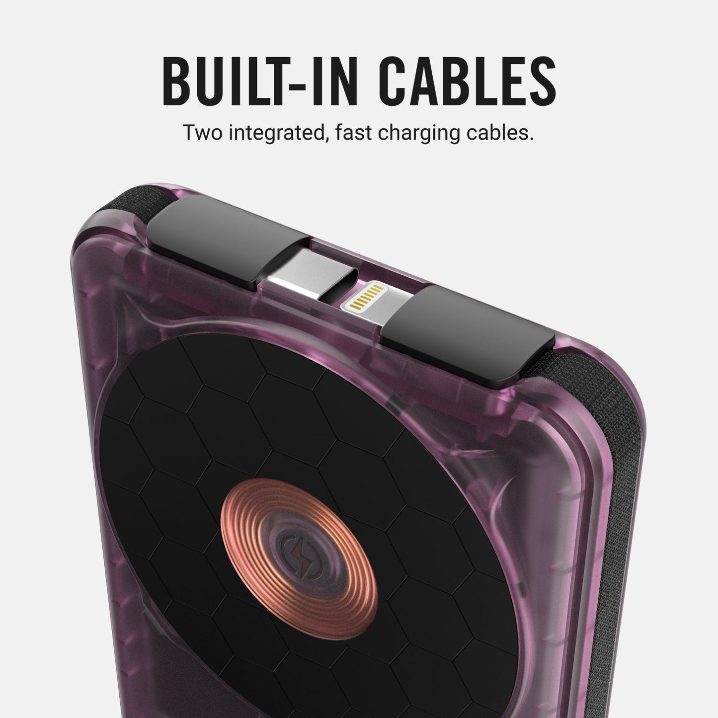 Ridge Power Bank - 10k mAh - Atomic Purple