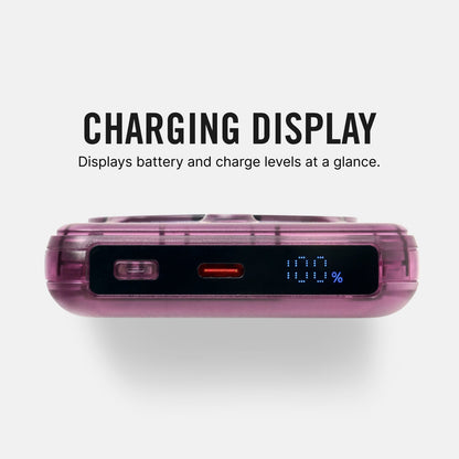 Ridge Power Bank - 10k mAh - Atomic Purple
