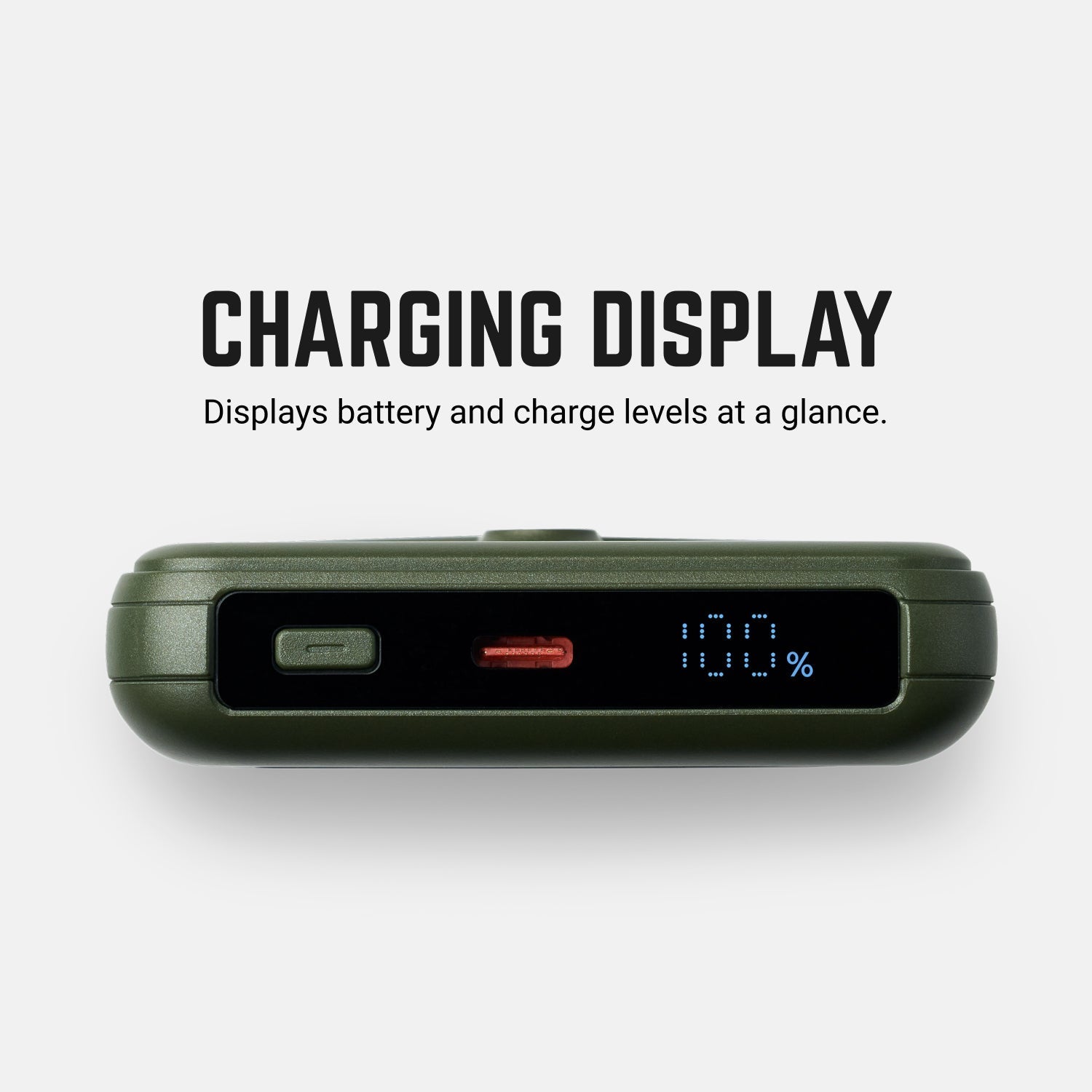 Ridge Power Bank - 10k mAh - Matte Olive