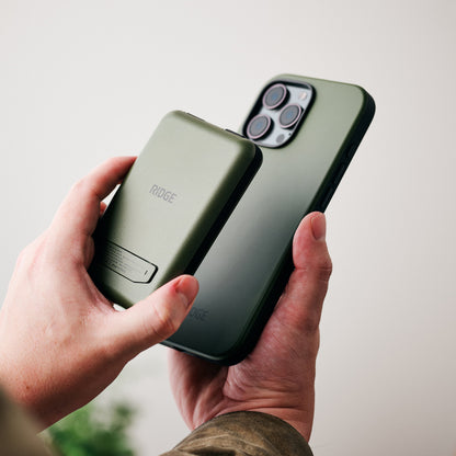 Ridge Power Bank - 10k mAh Bundle - Matte Olive - 2-Pack