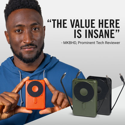 Ridge Power Bank - 10k mAh - Basecamp Orange