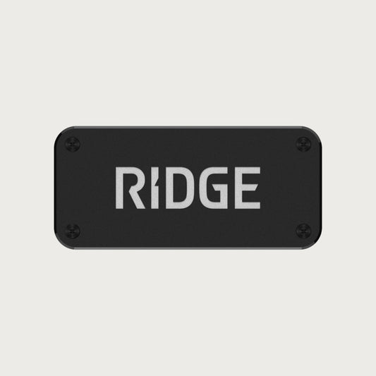 Ridge Logo Plate - Royal Black