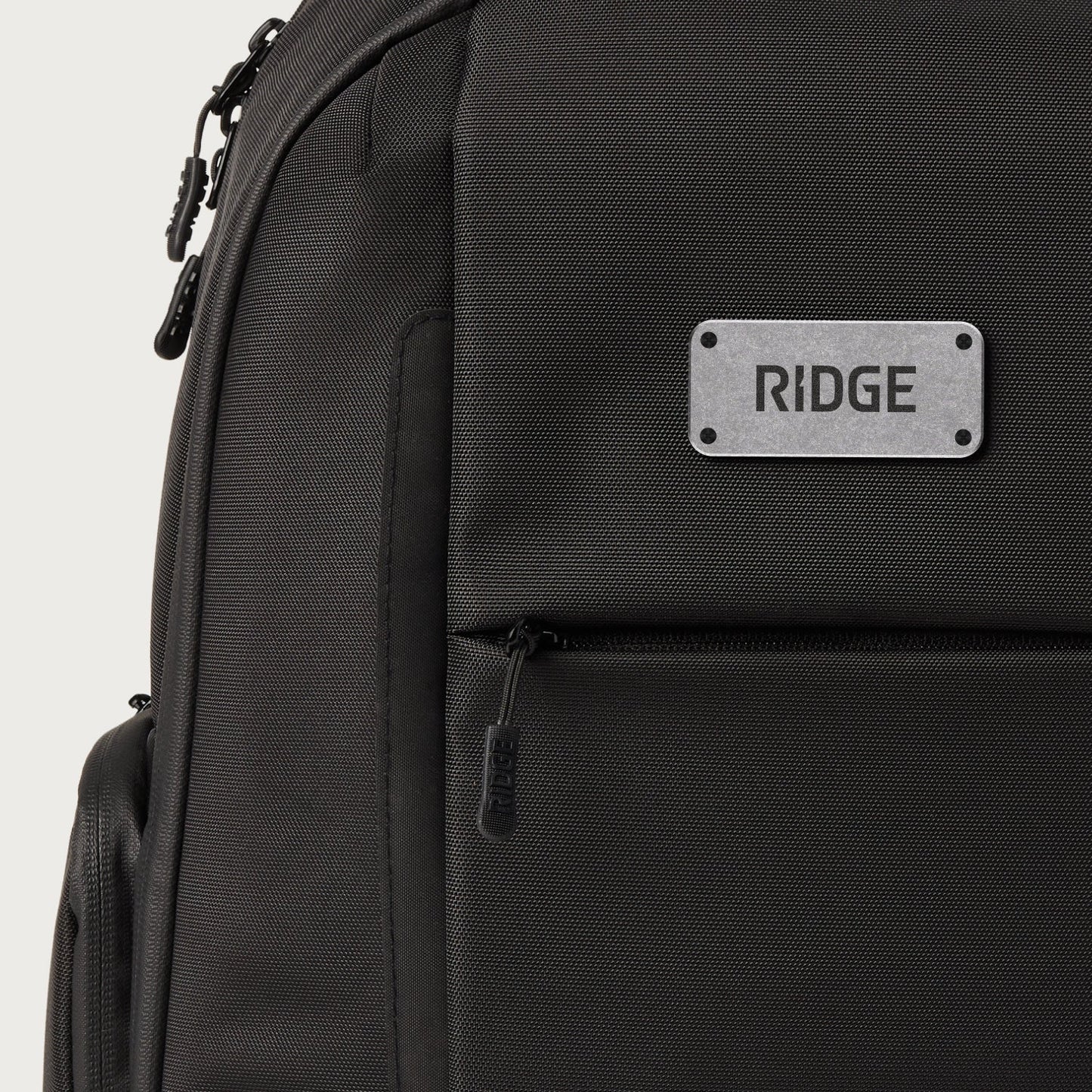 Ridge Logo Plate - Stonewashed Titanium