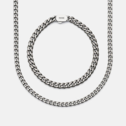 Curb Chain Kit - Titanium - Large